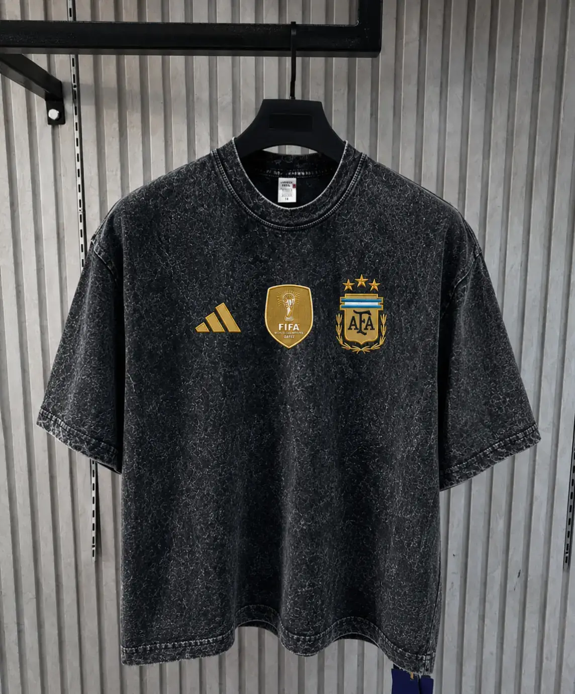 ACID WASH DROP SHOULDER T-SHIRT
