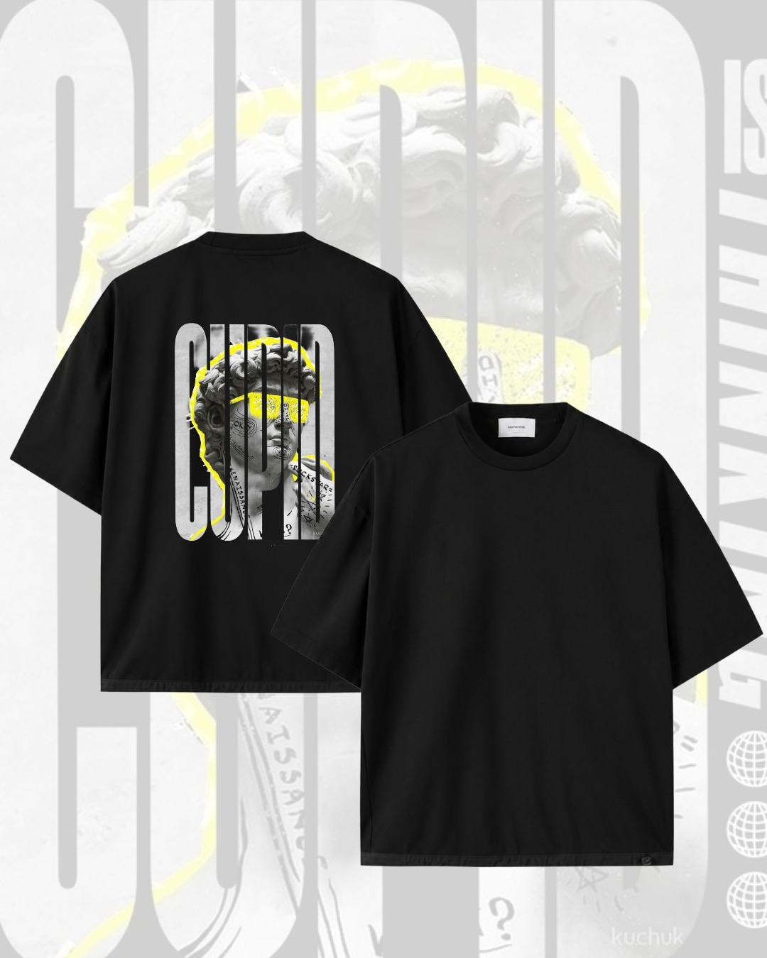 Premium Cotton Drop Shoulder T-Shirt for Men | 170 GSM Oversized Casual Tee | Soft & Comfortable